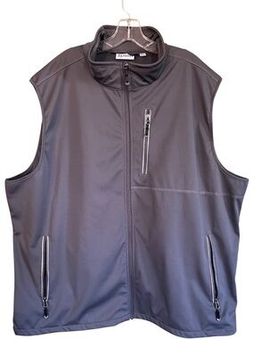 33,000 ft men’s softshell vest size XXXXL gray full zip outerwear trail workwear